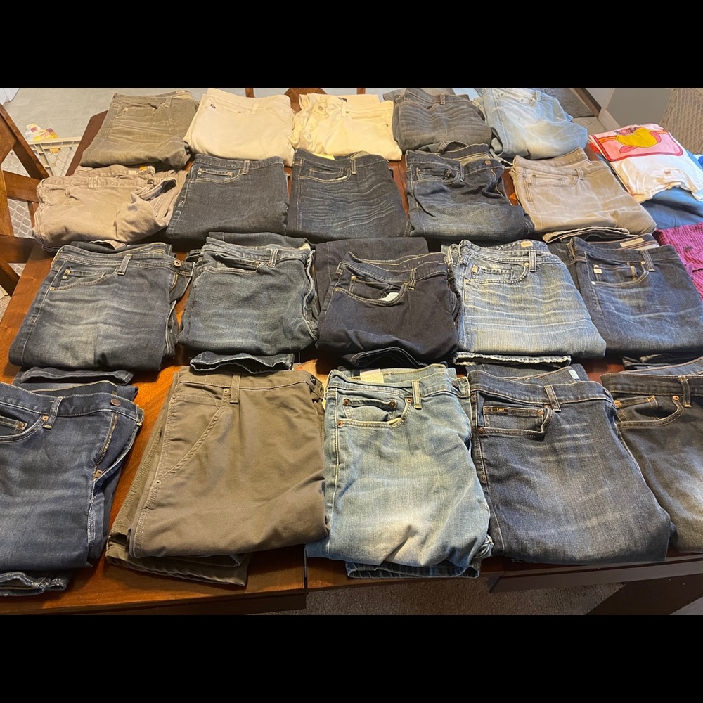 Reseller Parcel 25 jeans 45 shirts Name Brand